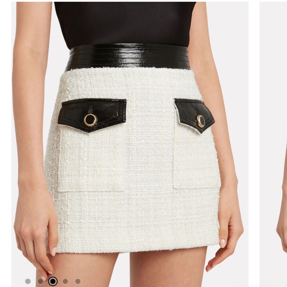 Veronica Beard Lucy Skirt Ivory Tweed